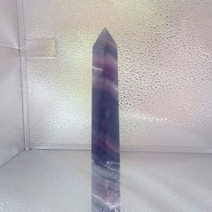 Rainbow flourite tower